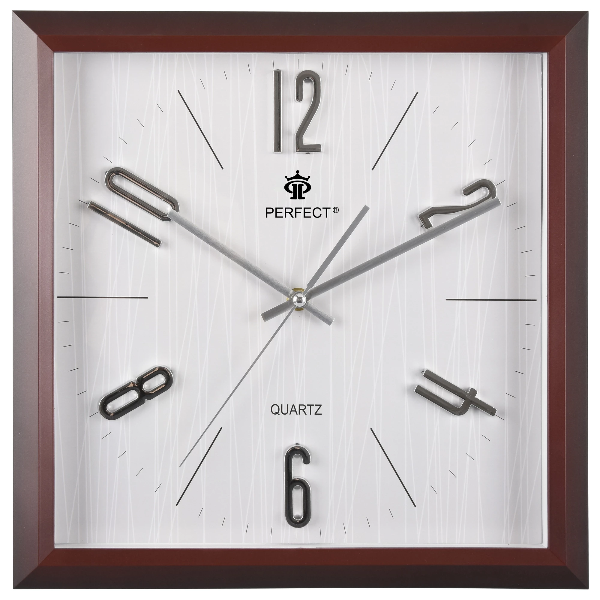 Wall Clock Perfect PW354-1700-1 Dark Brown